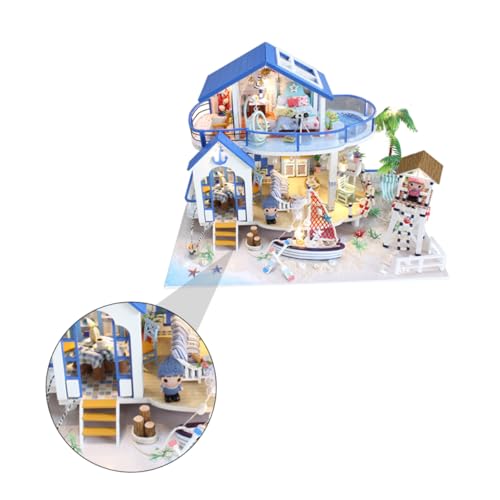 Abaodam 1 Set DIY Miniatur Villa Bausatz Im Maritimen Design Kreatives Bastelspielzeug Für Und Handgefertigtes Modellhaus Zum Zusammenbauen Ideales Für von Abaodam