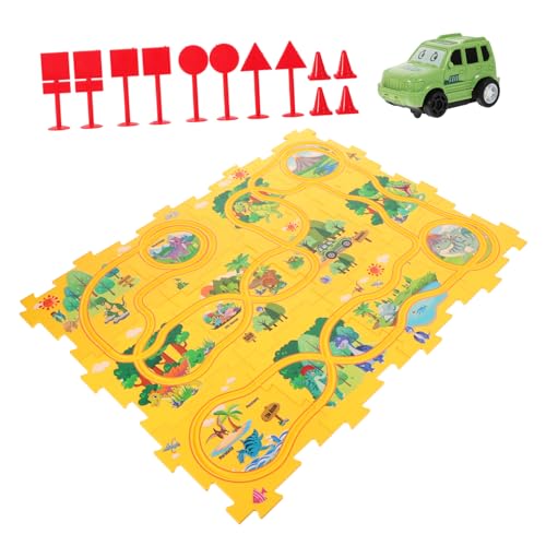 Abaodam 1 Set Dinosaurier-Puzzles Für Kinder, Puzzle-Track-spielset, Kritisches Denken, Pädagogisches Puzzle-Spielzeug von Abaodam