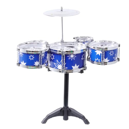 Abaodam 1 Set Drum Kit Mini Instrumente Musik Musical Instrument Spaß Musical Vorschule Trommel Musical Musical Trommel Blau Kunststoff von Abaodam