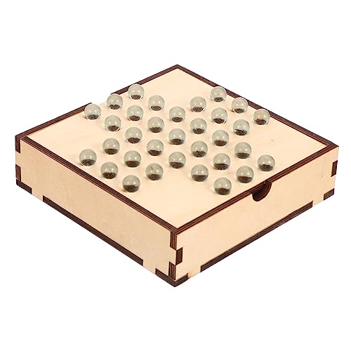 Abaodam 1 Set Einzel Edles Schachbrettspiel Tragbares Schachbrett Tragbares Dame Für Dame Brettspiel Dame Trainingsrequisiten Interaktives Dame Für Holz von Abaodam