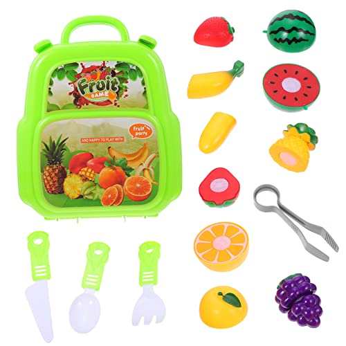 Abaodam 1 Set Gemüse Und Obstrucksack Jungenspielzeug Kidcraft Spielset Kinderspielzeug Schneiden Von Früchten Kinderspielzeug Kinderrucksack Lernspielzeug Für Kleinkinder von Abaodam