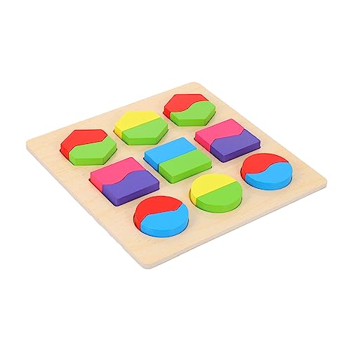 Abaodam 1 Set Geometrische Form Puzzle für frühes Lernen, pädagogisches Holzpuzzle für sichere und glatte Oberfläche, entwickelt Hand-Augen-Koordinationsfähigkeiten für Jungen Abaodam 1 Set Geometrische Form Puzzle für frühes Lernen, pädagogisches Holzpuzzle für sichere und glatte Oberfläche, entwickelt Hand-Augen-Koordinationsfähigkeiten für Jungen von Abaodam