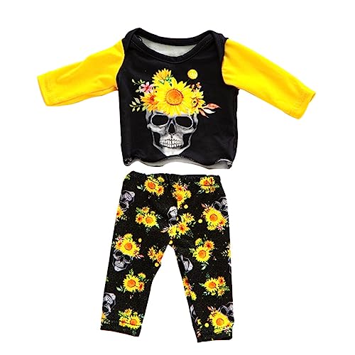 Abaodam 1 Set Halloween Puppenkleidung Mädchen Nachtwäsche Babypuppen Mädchen Kleidung Kostüme Mädchen Kleidung Outfits Pyjamas Mädchen Nachthemden Mädchen Outfits Bekleidung Schwarz von Abaodam