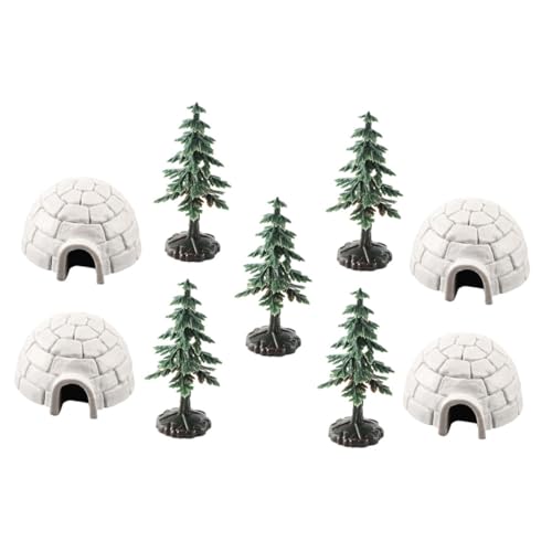 Abaodam 1 Set Iglu Modell Puppenhaus Weihnachtsbaumspitzen Weihnachtsbaumspitze Weihnachtsschmuck Weihnachtsdekoration Ornamente Für Mini Ornamente Weihnachtsschmuck Aus Kunststoff von Abaodam