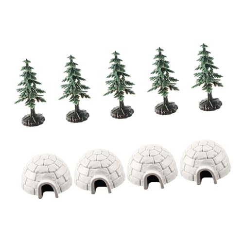 Abaodam 1 Set Iglu Modell Weihnachtsdekoration Weihnachtsbaumspitze Weihnachtsmittelstücke Ornamente Für Den Weihnachtsbaum Weihnachtsbaumspitzen Ornamente Für Kunststoff von Abaodam