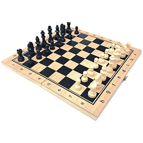 Abaodam 1 Set Internationales Schach Brettspiele Puzzle Schachspielzeug Faltbares Schachspielzeug Westliches Schach Kreatives Schach Klappschach Lernschach Kinderspielzeug Kinderpuzzle von Abaodam