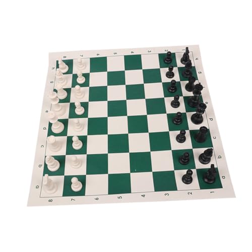 Abaodam 1 Set Internationales Schach Tragbares Schach Tragbares Brettspiel Faltbares Schachbrett Magnetisches Schachbrett Internationale Dame Faltbares Schachbrett Dame Backgammon von Abaodam