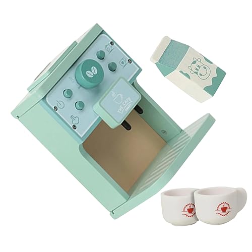 Abaodam 1 Set Kaffeemaschine Kaffeemaschine Mini Interessantes Küchenspielzeug Kinderkaffeemaschine Puppenhausspielzeug Lernspielzeug Spielzeugkaffeemaschine Küchengeräte Aus Holz von Abaodam