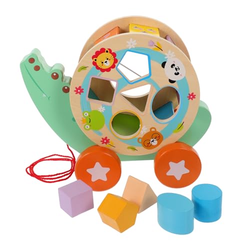 Abaodam Holzspielzeug 1 Set Kinder Traktor Spielzeug Hundespielzeug Spielzeug Auto Spielzeug Sortierspiel Spielzeug Für Spiel Spielzeug Lernspielzeug Geometrische Form Sensorik Spielzeug Baby von Abaodam