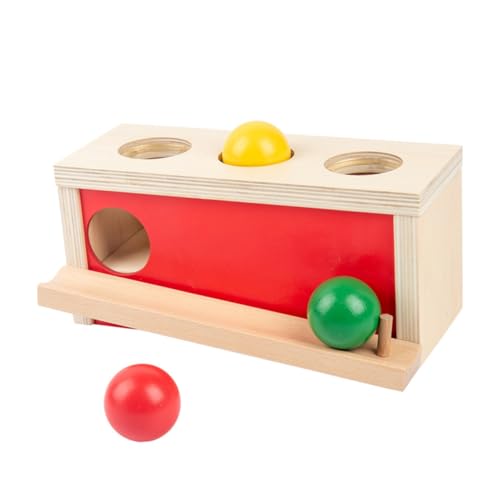 Abaodam 1 Set Knock The Ball Kinderspielzeug Ballspielzeug Für Babys Hand Koordinationsspielzeug Pädagogisches Koordinationsspielzeug Presstrainingsspielzeug Lernspielzeug Aus Holz Rot von Abaodam