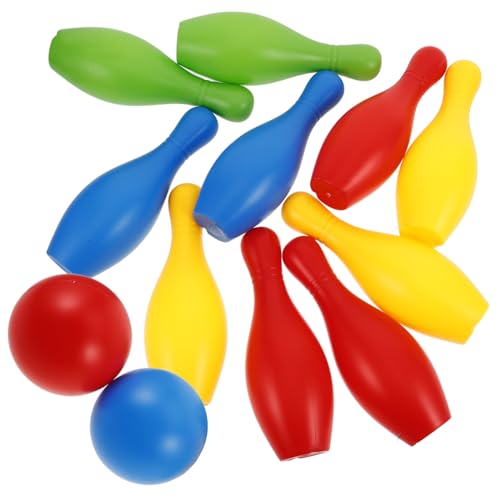 Abaodam 1 Set Kunststoff Bowling Set Für Kinder Pins Bälle Kleinkind Party Spiele Interessante Bowling Pin Spiel Spielzeug Indoor Sport Spiel Kinder Spielzeug von Abaodam