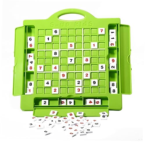 Abaodam 1 Set Lern Sudoku Spiel Sudoku Puzzle Zahlenrätsel Brett Rätsel Brettspiel Sudoku Lernspielzeug Lernspielzeug Für Sudoku Fliesen Kinderspielzeug Grün von Abaodam