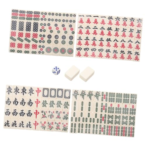 Abaodam 1 Set Mini SAGT Reise Mahjong Taskmaster Brettspiel Mahjong Tisch Harz von Abaodam