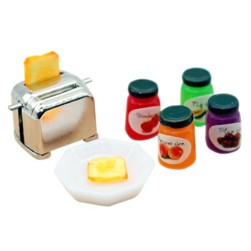 Abaodam 1 Set Mini Toaster Puppenhaus Miniatur Spielzeug Küchenspielzeug Hausdekorationen Für Zuhause Brot Toaster Brotbackmaschine Miniatur Brotmaschine Heimdekoration Mini von Abaodam