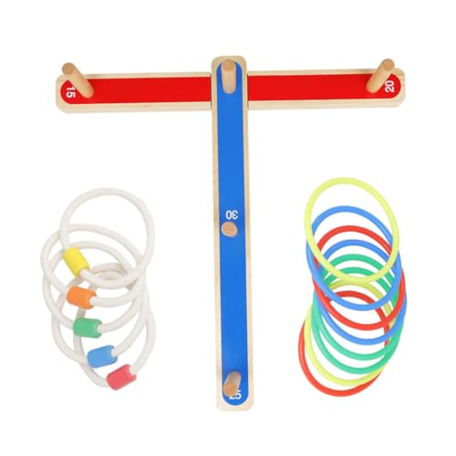 Abaodam 1 Set Ringwurfspielzeug Ringwurfspiel Spielzeug Kreiswurfspielzeug Wurfringspielzeug Wurfringe Für Kinder Kinderspielzeug Interaktives Spielzeug Wurfringe Spiel Holzringwurfspiel von Abaodam