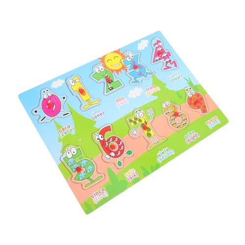 Abaodam 1 Set Spanisch Puzzle Puzzle Für Kleinkinder Kinderspielzeug Passendes Spielzeug Für Vorschulkinder Puzzle Spielzeug Puzzle Zum Erlernen Der Spanischen Sprache von Abaodam