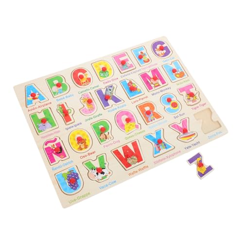 Abaodam 1 Set Spanisch Puzzle Spielzeug Für Kleinkinder Holzspielzeug Kleinkindspielzeug Holzpuzzle Für Kleinkinder Passendes Spielzeug Kinderspielzeug Puzzle Für Kinder von Abaodam