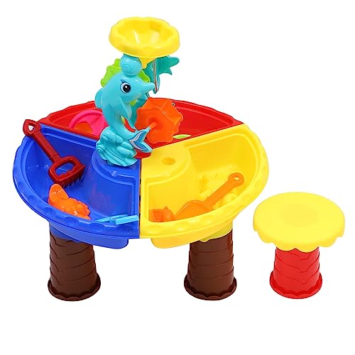 Abaodam 1 Set Strandtisch Kinderspielzeug Outdoor Strandtisch Sandspieltisch Interessantes Strandspielzeug Strandtisch Interessantes Sandspielzeug Aus Kunststoff von Abaodam