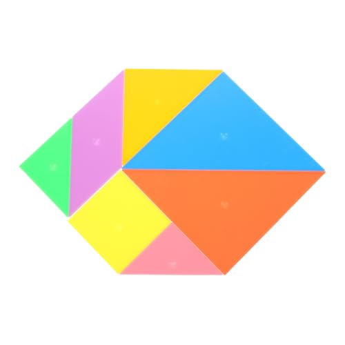 Abaodam 1 Set Tangram Spielzeug Für Kinder Puzzle Puzzle Für Kinder Puzzle Würfel Für Kinder Tangram Puzzles Kinderspielzeug Kinderspielzeug Farbige Puzzles Kleine Puzzles Für von Abaodam