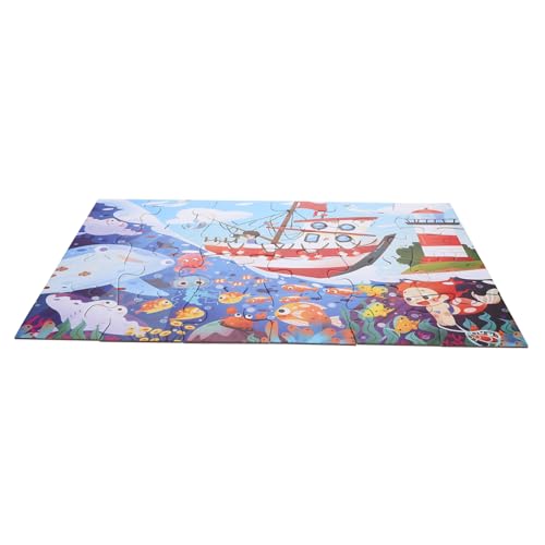 Abaodam 1 Set Vorschulkinder Passen Puzzle Kinder Lernen Lustige Puzzlespielzeug (sea World) von Abaodam