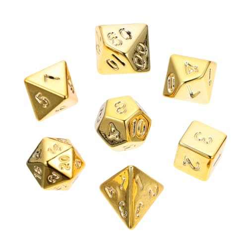 Abaodam 1 Set Würfel Unterhaltung Liefert Spiel Requisiten Brettspiel Prop Goldene Acryl von Abaodam