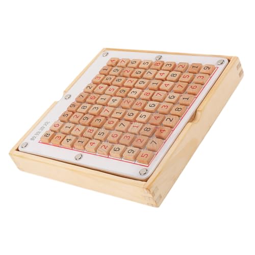 Abaodam 1 Spiel Schach Sudoku Brettspiel Kinder Sudoku Spielzeug Holz Sudoku Trainingsgerät Holz Arithmetik Sudoku Holz Sudoku Spielzeug Sudoku Rechenspielzeug Sudoku Spiel Spielzeug von Abaodam