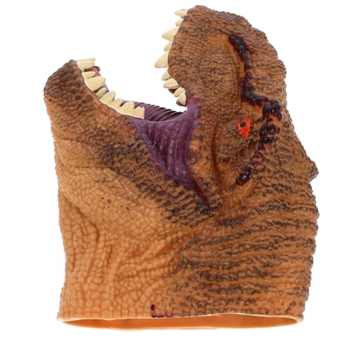 Abaodam 1 Stück Dinosaurierpuppe Handschuhe Puppen Handpuppe Hand Und Fingerspielzeug Rollenspiel Handpuppe Dinosaurier Handpuppe Tierkopf Handpuppe Beißfingerspiel Weiches Gummi von Abaodam