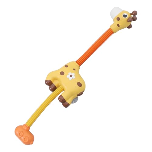 Abaodam 1 Stück Giraffe Duschkopf Kinderspielzeug Badespielzeug Duschsprinkler Automatische Dusche Babyspielzeug Giraffe Elektrischer Sprinkler Wasserduschspray Badespaß Kunststoff Gelb von Abaodam