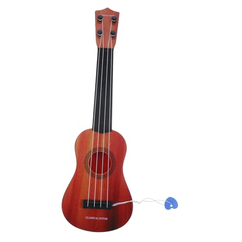 Abaodam 1 Stück Klassische Ukulele Für Gitarre Mit Vier Saiten Ideal Für Kleine Musiker Fördert Die Musikalische Entwicklung Robustes Material Buntes Design Perfektes Für von Abaodam