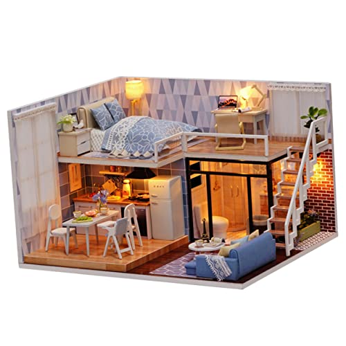 Abaodam 1 Stück Miniatur DIY Wohnung Diorama-Bausatz Höhlenbausatz Eulenhaus bastelset basteln für Kinderzimmer Dekoration Wohnung selber Bauen Mini-Wohnung von Abaodam