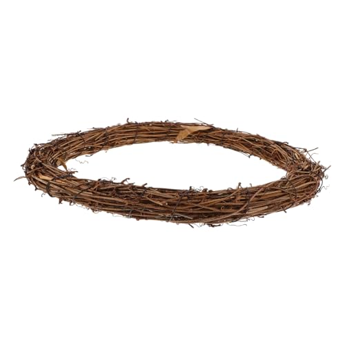 Abaodam 1 Stück Rattan-kreisdekoration Bastelset Weihnachts Deko Weihnachtsdekorationen Materialien Für Girlanden Selber Machen Kranzformen Selber Machen Kranz Basteln Light Brown von Abaodam