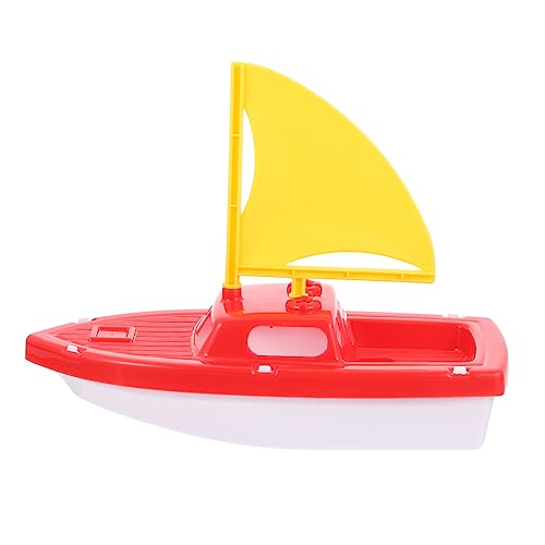 Abaodam 1 Stück Schnellboot Badespielzeug Kinderspielzeug Babyparty Rennboot Badeboot Duschen Segelboot Segelboot Rot Kunststoff von Abaodam