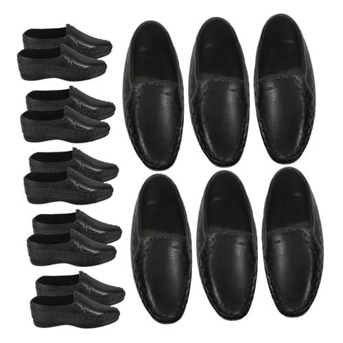 Abaodam Puppenschuhe Set 10 Paar Miniaturschuhe Für Puppen Prinzenschuhe Spielzeug Deko Für Kinder Spielzeit von Abaodam