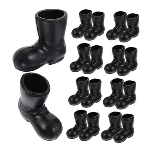 Abaodam 10 Paar Weihnachtsstiefel Mini Weihnachtsschuhe Weihnachtsfoto Requisiten Spielhaus Ornamente Kinder Mini Schuhe Spielzeug Mini Stiefel Dekorationen Mini von Abaodam