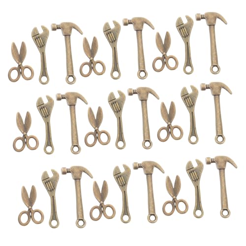 Abaodam 10 Sätze Miniatur-Werkzeuge aus Realistische Miniaturzange Hammer und Schere für Puppenhaus-Dekoration Langlebige Legierung für DIY-bastelprojekte und Modellbau Abaodam 10 Sätze Miniatur-Werkzeuge aus Realistische Miniaturzange Hammer und Schere für Puppenhaus-Dekoration Langlebige Legierung für DIY-bastelprojekte und Modellbau von Abaodam