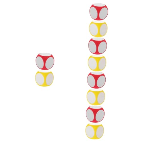 Abaodam 10 Stück Löschende Würfel Party Würfel Spielwürfel Requisiten Klassenzimmer Würfel Große Würfel Spiel Requisiten Spielwürfel Werkzeugspiel Riesige Würfel Leere Würfel von Abaodam