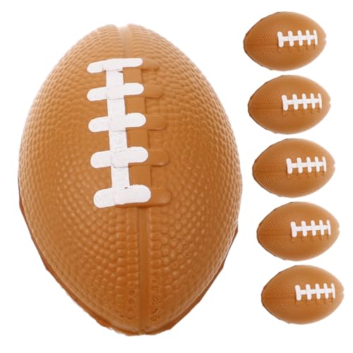 Abaodam 10 Stück Sprühfarbe Fußball Rugby Mini Massenspielzeug Reliefspielzeug Fußballspielzeug Fußballspielzeug Quetschbälle Quetschspielzeug Sensorische Bälle Polyurethan von Abaodam