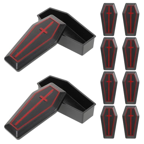 Abaodam 10 Stück Teiliges Miniatur sargbox Realistische Halloween deko Kleine Coffin Ornaments Tragbare Mini Coffin Box für Party Süßigkeiten und Gruselige Streich Requisiten Abaodam 10 Stück Teiliges Miniatur sargbox Realistische Halloween deko Kleine Coffin Ornaments Tragbare Mini Coffin Box für Party Süßigkeiten und Gruselige Streich Requisiten von Abaodam
