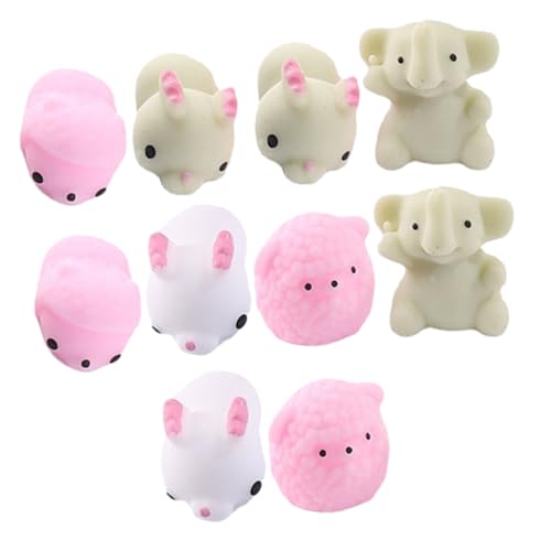 Abaodam 10 Stück Teiliges Niedliche Cartoon Tier Quetschspielzeuge Stresslindernde Hand Fidget Squeeze Toys Weiches Dehnbares Material für Stressabbau und Partydekoration Abaodam 10 Stück Teiliges Niedliche Cartoon Tier Quetschspielzeuge Stresslindernde Hand Fidget Squeeze Toys Weiches Dehnbares Material für Stressabbau und Partydekoration von Abaodam