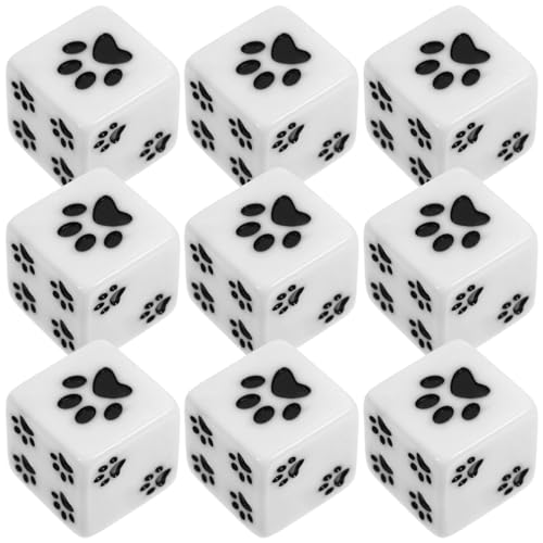 Abaodam 10-Teiliges D6-Würfelset Hundepfote 6 Seiten Standardwürfel 6-Seitige Partyzubehör Für -Tischspiele 16 Mm Abaodam 10-Teiliges D6-Würfelset Hundepfote 6 Seiten Standardwürfel 6-Seitige Partyzubehör Für -Tischspiele 16 Mm von Abaodam