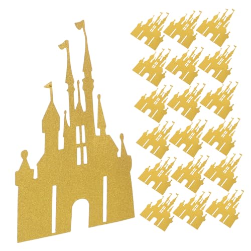Abaodam 100 Stück Goldener Glitzer Schloss Kuchenstecker Vielseitige Prinzessin Burg Motiv Cake Topper für Kindergeburtstag Shower Partydeko Einfache Handhabung Dekorative Cupcake Deko Abaodam 100 Stück Goldener Glitzer Schloss Kuchenstecker Vielseitige Prinzessin Burg Motiv Cake Topper für Kindergeburtstag Shower Partydeko Einfache Handhabung Dekorative Cupcake Deko von Abaodam