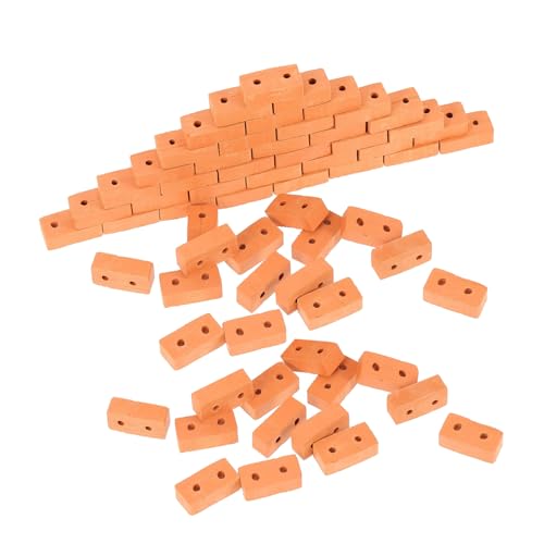 Abaodam 100 Stück Mini Ziegel Modell Simulation Mini Ziegel Zum Basteln Kinderbausteine Bausteine Zubehör Modell Baustein Orange Abaodam 100 Stück Mini Ziegel Modell Simulation Mini Ziegel Zum Basteln Kinderbausteine Bausteine Zubehör Modell Baustein Orange von Abaodam