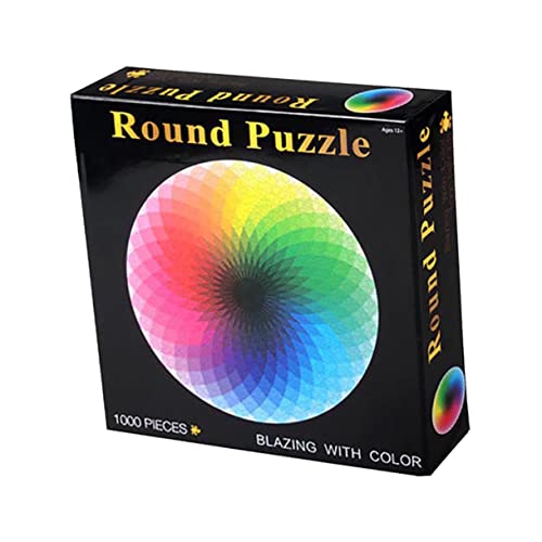 Abaodam 1000 Stück Buntes Puzzle Labyrinth-rätsel Puzzle-tablett Puzzles Für Erwachsene Puzzle-tische Rundes Puzzle Klares Rätsel Puzzlespiele Puzzlematte Zappeln Coole Rätsel Colorful von Abaodam