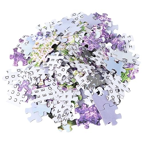 Abaodam 1000-Teiliges Set lustiges Puzzle-Spielzeug dartscheibe Kinder mitgebsel Kinder kinderl barn Erwachsenen-Puzzle- Kinder großes Puzzle Intelligenz-Puzzle-Spielzeug Lavender von Abaodam