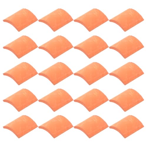 Abaodam 100Pcs 1:16 Miniaturdachfliesen Für Dollhouse Lifelike Mini House Dachfliesen DIY Miniaturdach Für Mikrolandschaftsgestaltung Orange von Abaodam