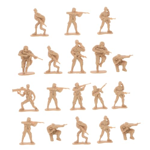 Abaodam 100st Soldatenmodell Aus Dem Zweiten Weltkrieg Minifigur Miniatur-soldatenfiguren Soldatenfiguren Aus Kunststoff Winzige Soldatenmodelle Sandtisch-Soldaten-Modelle Yellow Plastik von Abaodam