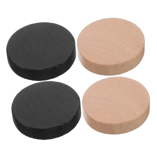 Abaodam 10St Schachzubehör Brettspiel Zubehör Schach Holz Schachspiel Schnelles Sling Puck schnelles Sling-Puck-Spiel Hockey-Tischspiel aus Holz Schach-Sling-Puck hölzern von Abaodam