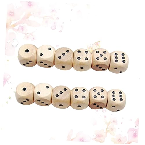 Abaodam 10St Spielwürfel aus Holz filges roll The dice holzsteckwürfel Spielzubehör Toy geräte farbige Würfel riesige Würfel Würfelspiele hölzerne Hofwürfel Würfel mit sechs Seiten Bambus von Abaodam