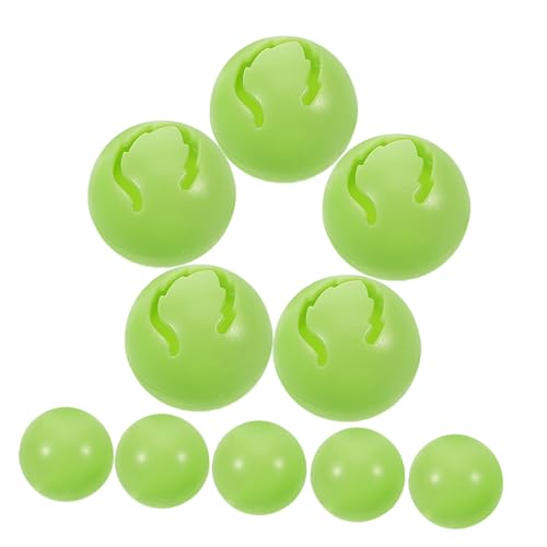 Abaodam 10St Spielzeugglocke Katzen katzenspielzeug Aktivitätsspielzeug Plüsch hundespielzeug Kätzchen Kätzchen Bälle Plastik Light Green von Abaodam