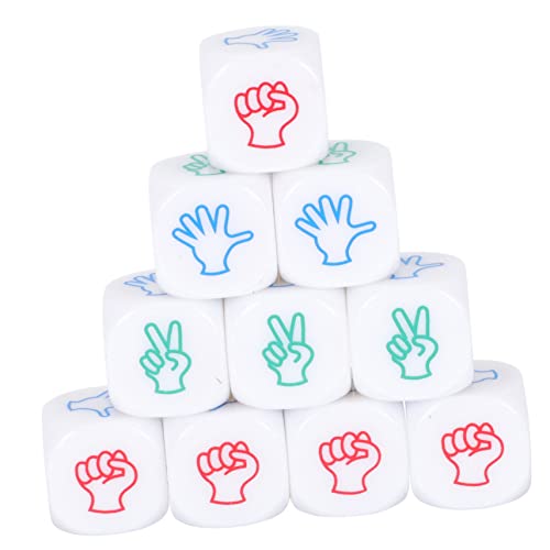 Abaodam 10St Würfel- Spiel große Würfel Kunstwürfel Leere Würfel schulzeug funnytoys boardgame Party Supplies dice Set Bastelwürfel Klassische Würfel Zahlenwürfel Partyzubehör Acryl von Abaodam